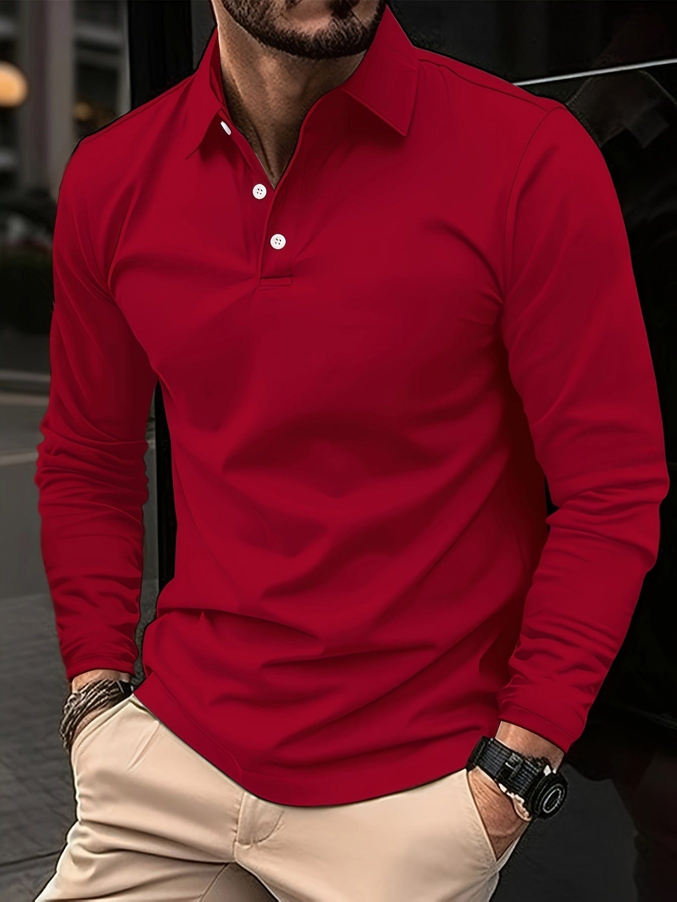 Lucas™ - Poloshirt Met Lange Mouwen - 1+1 GRATIS