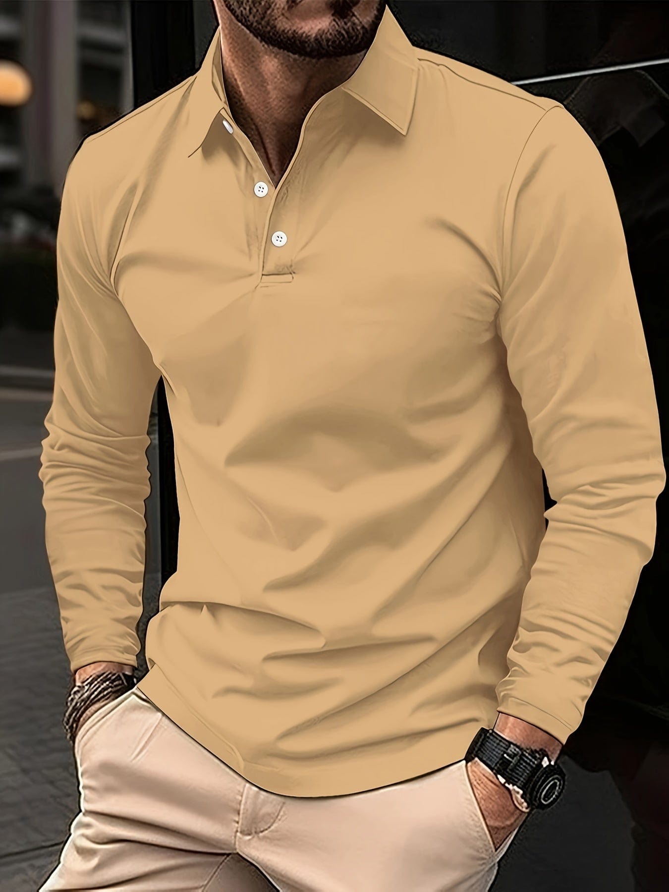 Lucas™ - Poloshirt Met Lange Mouwen - 1+1 GRATIS